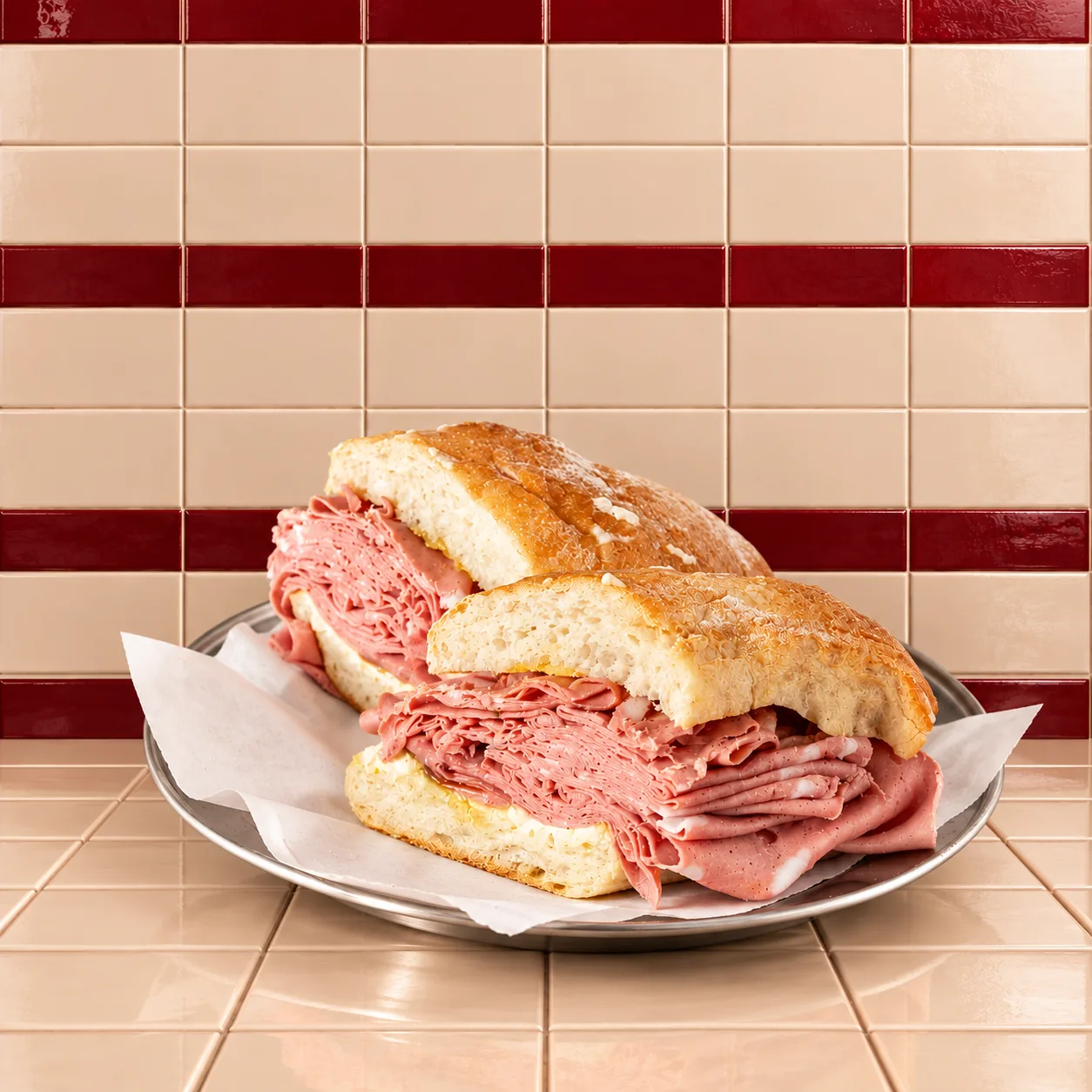 Mortadella sandwich